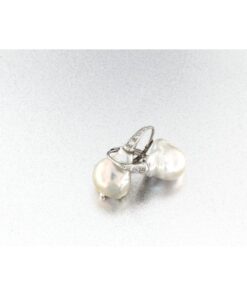 Orecchini moachina con perla barocca in argento 925% -0